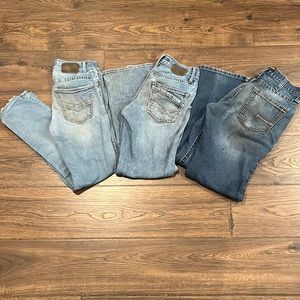Jeans Bundle. 3 pair. 2 29x30 BKE & 1 28x30 Rebar by Ariat